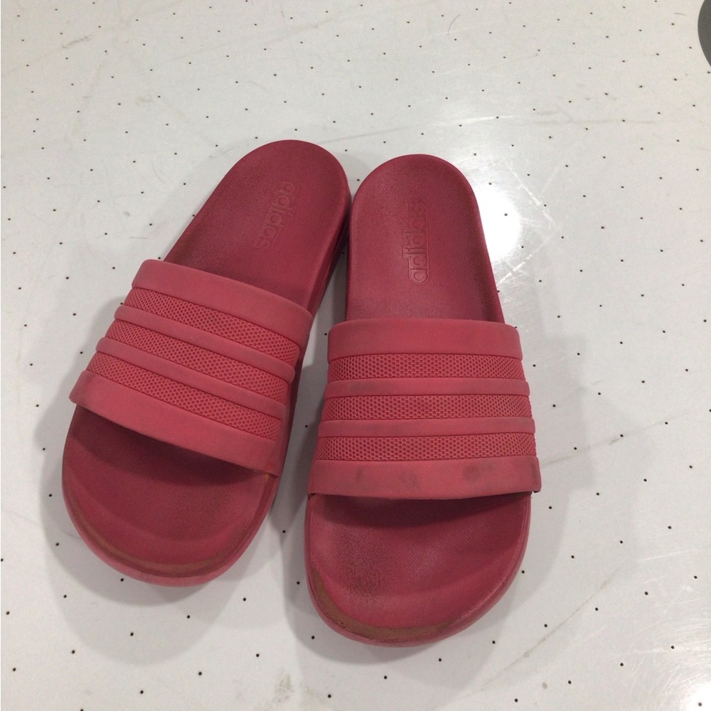 adidas Women's Red Slide Slippers